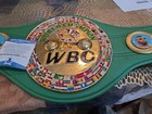 Wbc Signed Championship Belt Signed By Thomas Hitman Hearns Bas Authenticated