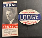 1936 Campaign Henry Cabot Lodge Jr For Us Senate Flyer   Window Sticker