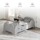 Toddler Bed  Toddler Flood Bed With Extra Safety Broad  Standard Crib Size Fo   