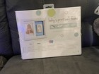 Baby   s Hand Or Foot Print Wall Frame Pink And Blue Background Included
