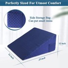 Wedge Pillow Cover Quilted Triangle Incline Bed Wedge Slanted Pillow Pillowcase