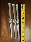 3 4oz Vintage Late 19th Century German 800 Sterling Silver Lobster Fork Set 