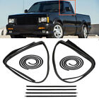 8pcs set Door Weatherstrip Seal Kit For 1983-1994 Chevy S10 Blazer Gmc S15 Jimmy