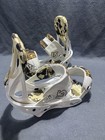 2008 Burton White Gold Camo Mission Snowboard Bindings Size Large
