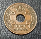 1943 East Africa 5 Cents Coin