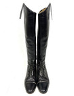 Vintage German Konigs Long Dressage riding Boots Black Leather Women s 6 5 Nice