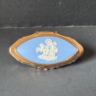 Vintage Lipview By Stratton Mirrored Lipstick Tube Holder Ring W  Wedgwood Cameo