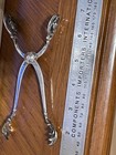 Vintage Georg Jensen Blossom Sterling Silver Large Ice Serving Tongs  66 G