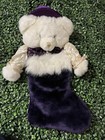 Dan Dee Collector Choice Plush Stuffed Teddy Bear Christmas Stocking Rare Purple