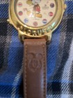 Vintage Lorus 35mm Disney Mickey Mouse Gold Musical Watch A Small World