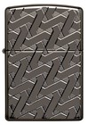 Zippo Armor Geometric Weave Design Black Ice Windproof Pocket Lighter  49173