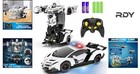 360   Rotating Remote Control Police Car - Safe   Durable Robot Toy For Kids