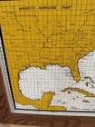 Vintage 1960s J w  Gilson Magnetic Hurricane Tracking Plotting Chart Map 19 X 26