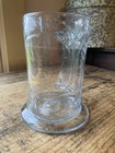 Large  Antique 18th C Early 19th C American Tavern Glass Plain Pontil Gilt Paint