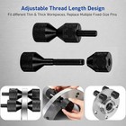 Push-button Carbon Steel Flange Line Up Pins For 5 8  - 1-7 8  Holes  Two Pack