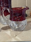 Vintage Ruby Flash Souvenir Glass Six  6  Piece Lot Buy