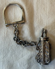 Vintage Solid Sterling Silver Golf Bag With Clubs Key Chain 32 Grams Sterling