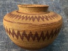 Outstanding 1890   s-1920   s Yokuts Native American Bottleneck Trinket Basket
