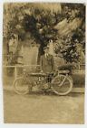 Indian Motorcycle 1905 Early Model Springfield Mass Hendee Sepia Photo J10077