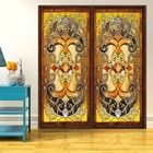 1pc Static Cling Window Films Flower Stained Frosted Glass Sticker Door Decor