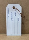 Atlantic Motor Oil Change Tag Nos Sign Gas Can Auto Vintage Garage Service