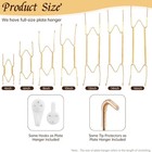 Plate Hangers Wall Suitable 6-8 Inch Art Plate Stainless Steel Invisible