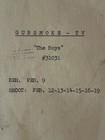 Gunsmoke Original Tv Script Final Draft  the Boys  1962 Season 7 Finale