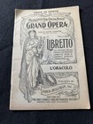 Metropolitan Opera House Met Libretto Programs Nyc Vintage 1922   1950 Lot Of 2