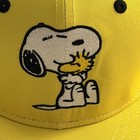 Headgear Classics Peanuts Snoopy Zigzag Fitted Hat Cap Size 6 7 8 Yellow White