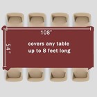 Plastic Tablecloth  pack   54 X 108 Inch Dining Table Cover For 2 Wine Red