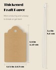 500 Pcs Kraft Price Tags With Elastic String Attached Writable Brown Kraft Paper