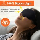 3d Travel Silk Eye Mask Sleeping Soft Padded Shade Cover Rest Relax Blindfold