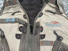 Fishpond Flint Hill Fly Fishing Vest Zip Up Adjustable Pockets Beige Green Nwot