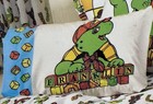 Franklin The Turtle Kids Back To School Bedding Vtg Y2k Double Sided Pillow Case