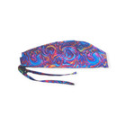 Swirling Colors  Multi Color   Tie Back Scrub Hat   Cap Surgical Medical