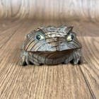 Vintage Hand-carved Sugi Cryptomeria Frog Toad 5 5 Inch Japan Unique Rare Wooden