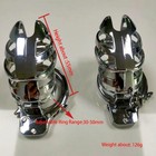 Us Adjustable Stainless Steel Ring Male Chastity Cage Metal Chastity Lock Device