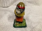 Tps Japan Golfing Bear Toy Tin Litho Wind Up Works 1950s