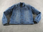 Overdrive Jacket Mens Xl Blue Denim Motorcycle Riding Safety Armour Protective