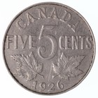 1926 Canada 5 Cents Far 6 - Vg f - Scratch Lot 13692