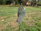 Angel Ready To Strike A Sword   Homemade Metal Weathervane Topper   Garden D  cor