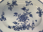 Large 18thc Chinese Export Octagonal Hand Painted Serving Platter Qianlong