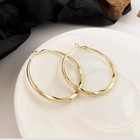 Women s Classic Silver gold Large Round Hoop Earrings Womens Vintage Jewelry
