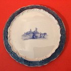 Delft Blue Porcelain Trivet Antique Vintage Blue Farm Scene 6 5 
