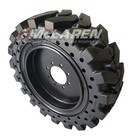 12x16 5 Maximizer Gt Solid Flat Proof Tires Set Of 4 With Rim 33x12-20