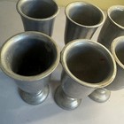 Vintage Wilton Armetale Rwp Pewter Renfair Goblets Lot Of 6
