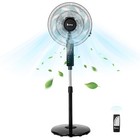 Pedestal Fan  16 Inch 120-degree Oscillating Fan  Height Adjustable Standing Fan
