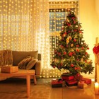 Curtain Lights 300 Led Warm White - Usb Remote 9 8x9 8ft  Wedding Decor