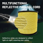 328ft Multifunctional 550 Reflective Paracord Type Iii 7 Strand Cord Rope 4mm