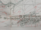 Ww1 Somme Trench Map  montauban  Delville Wood  Guillemont  High Wood  Ink Stamp